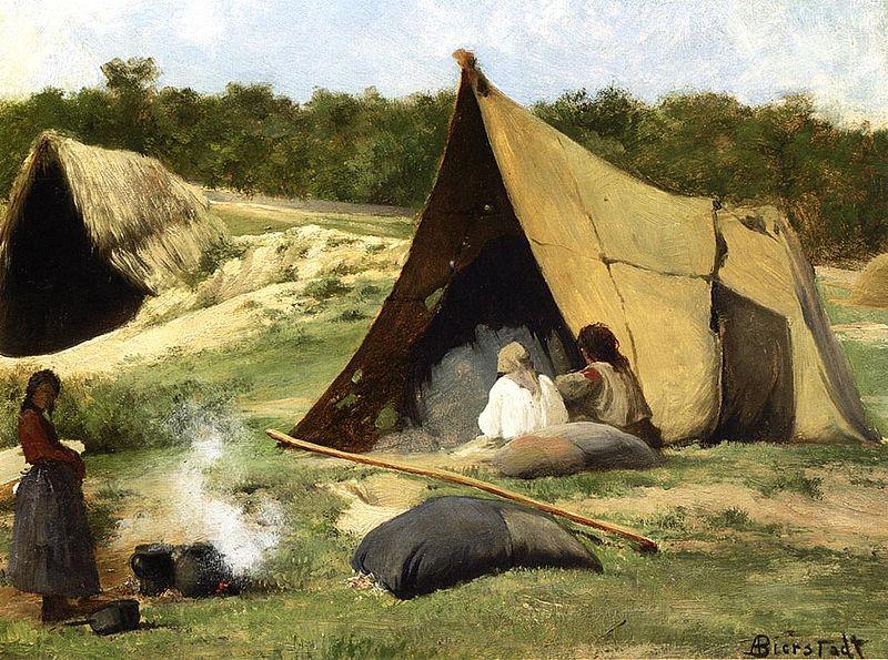 Albert Bierstadt Indian_Camp